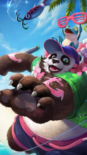 Akai le panda profite de l'été