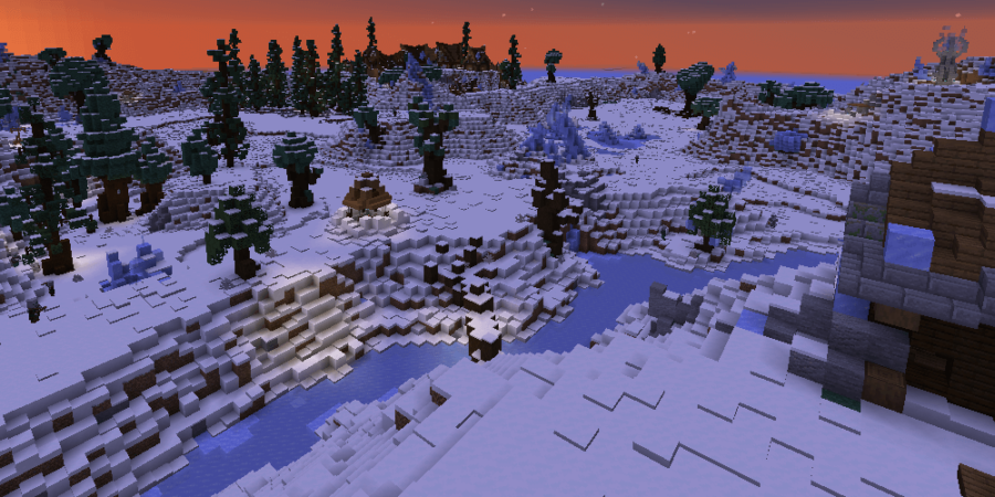 Une capture d'écran de Minecraft Map Atla's Hope.