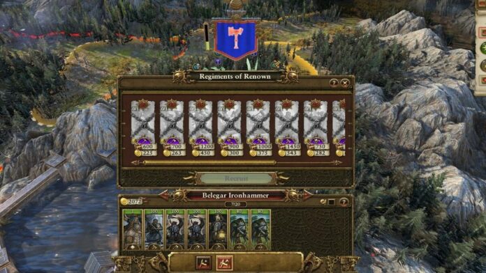 Comment obtenir des régiments de renommée dans Warhammer Total War 2
