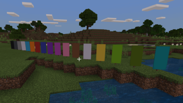 All Banner colors in Minecraft.