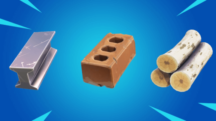 All resources on a Fortnite item background.