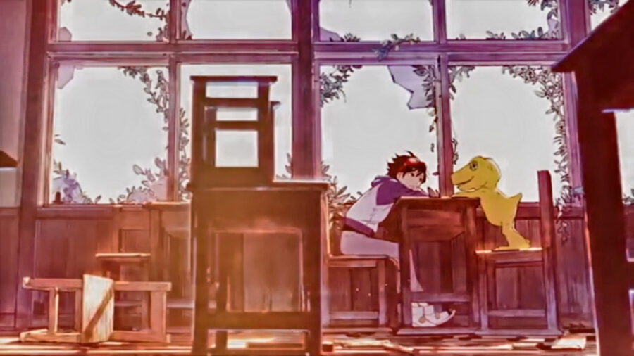 Capture d'écran de la bande-annonce du jeu Digimon Survive