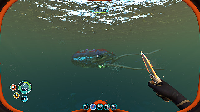 Reefback Leviathan en eau profonde. 