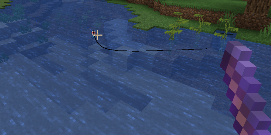 Pêche à Minecraft.