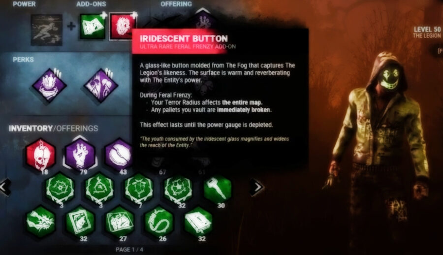Capture d'écran du gameplay de Dead by Daylight