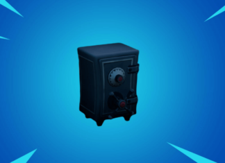 A featured safe in Fortnite.