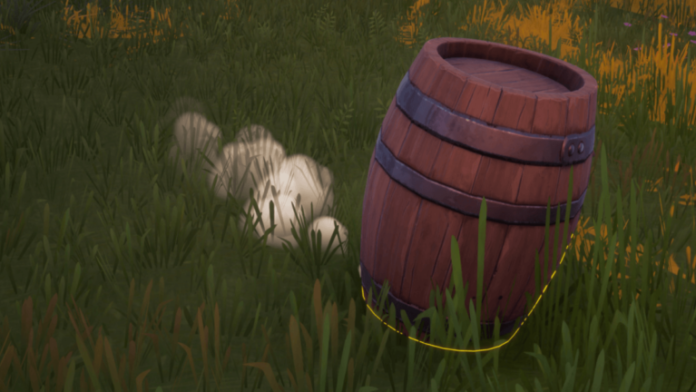 A character disguised as a Prop in Fortnite.