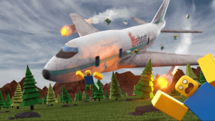 Promo for Roblox Survive a Plane Crash.