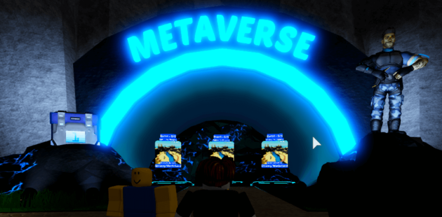 La zone Metaverse dans Cube Defense.
