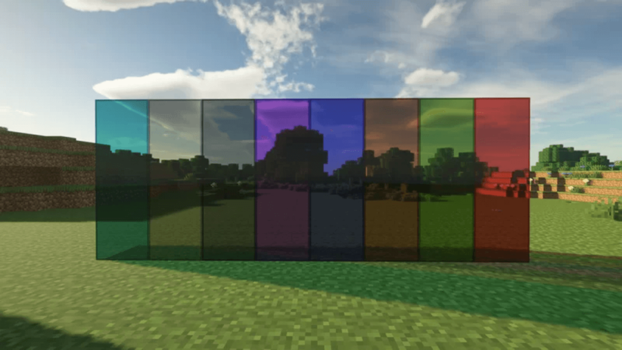 Pack de textures Minecraft en verre transparent.