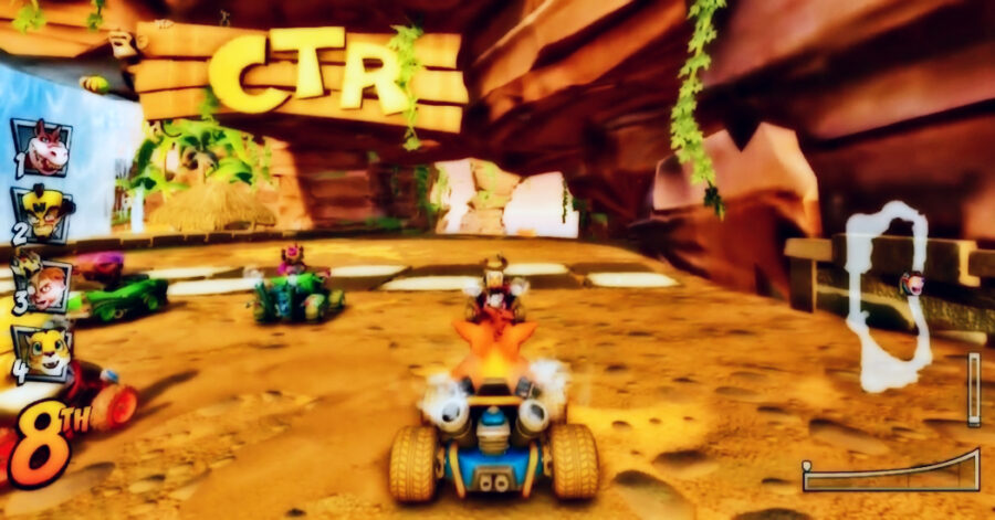 Capture d'écran du gameplay de Crash Team Racing