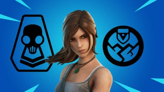 Lara Croft with the Ghost and Shadow Icons.