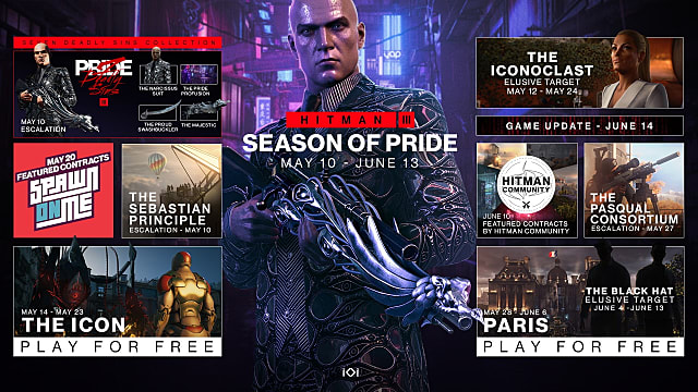 IO Interactive Details Contenu gratuit et payant de Hitman 3 Pride
