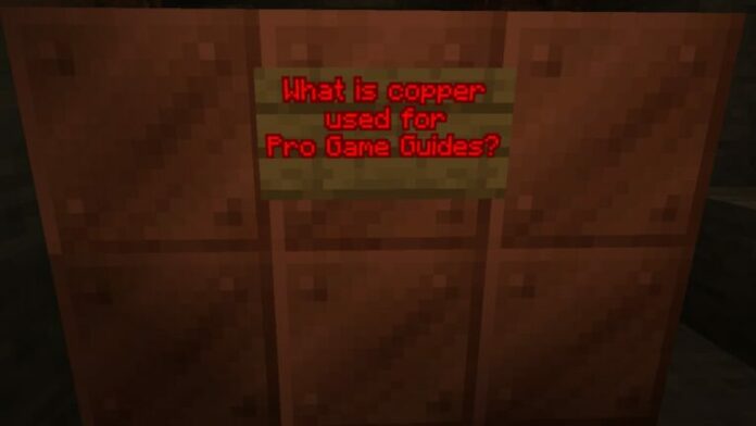 Que pouvez-vous faire avec du cuivre dans Minecraft ?
