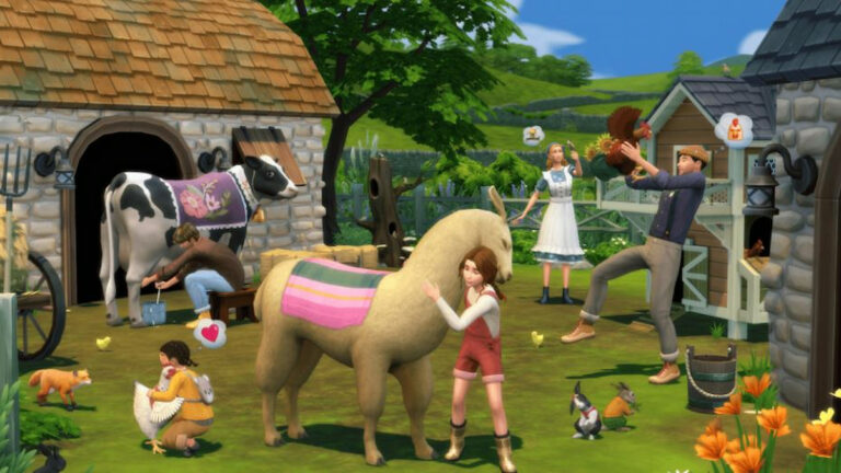 Annonce du pack Sims 4 Cottage Living : lamas, lapins et poulets arrivent dans le jeu !