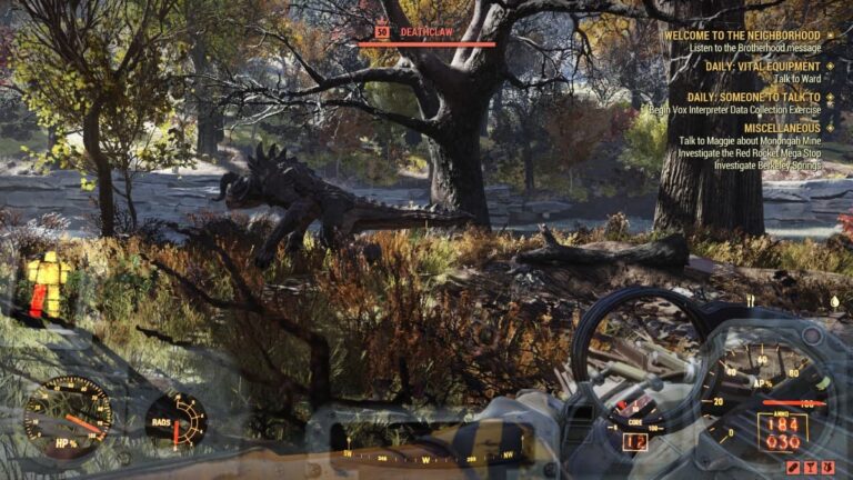 Où trouver Deathclaws dans Fallout 76 ?