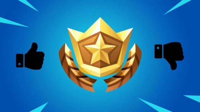 Battle Pass Icon with Thumbs up and Down.