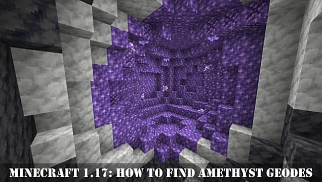 Minecraft 1.17: Comment trouver des géodes d'améthyste dans les grottes et les falaises
