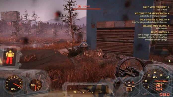 Où trouver des Eyebots dans Fallout 76 ?
