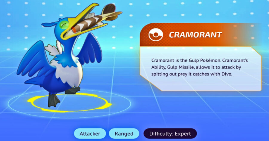 Capture d'écran du site Pokémon Unite