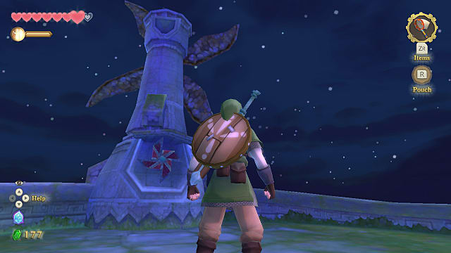 Emplacement de l'hélice du moulin à vent The Legend of Zelda Skyward Sword
