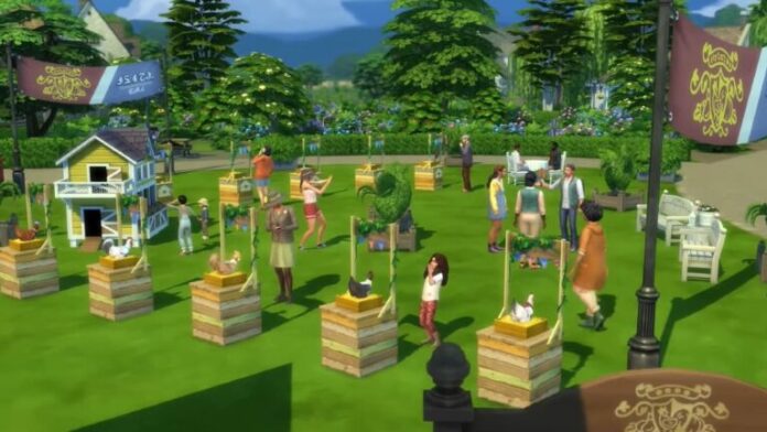 Comment entrer à la foire de Finchwick dans Sims 4: Cottage Living
