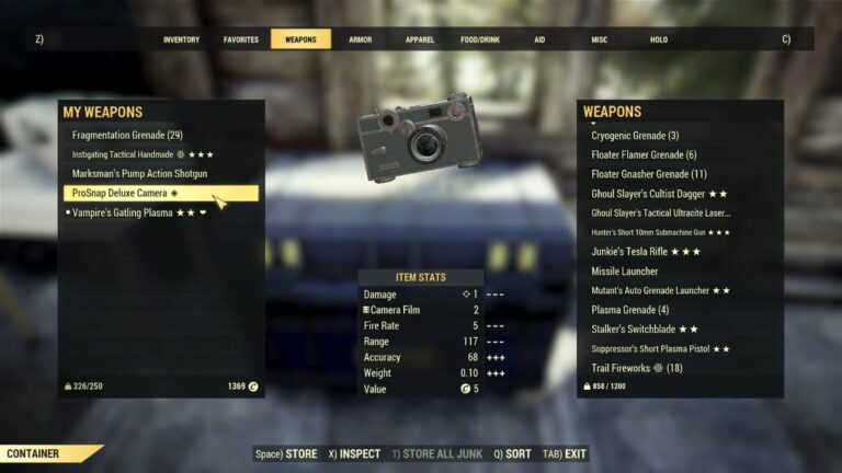 Emplacements des caméras Fallout 76 – Comment obtenir une caméra ?