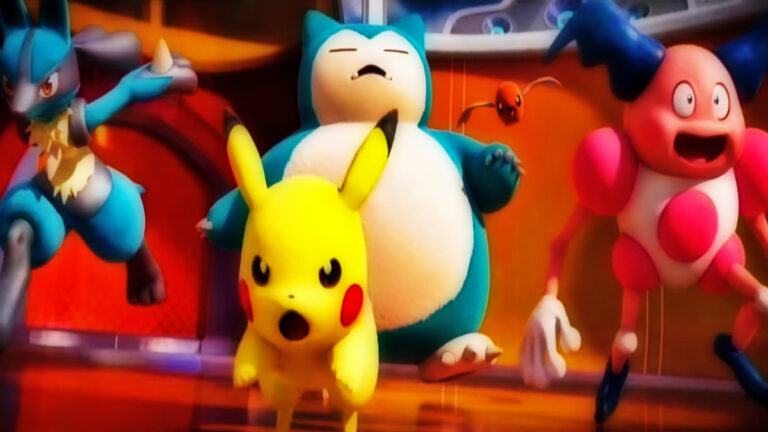 Screenshot of Pokémon Unite gameplay trailer