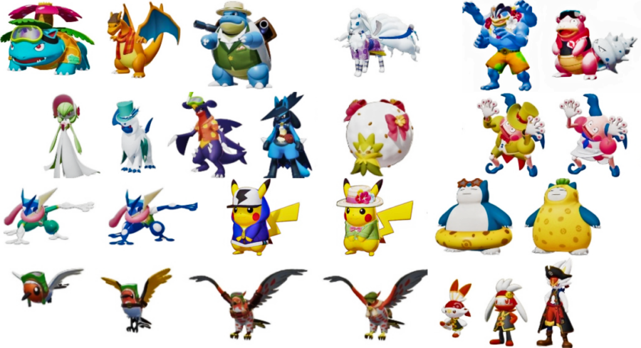Peaux de personnages Pokemon Unite 