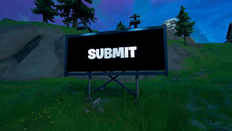 Alien Billboard in Fortnite.