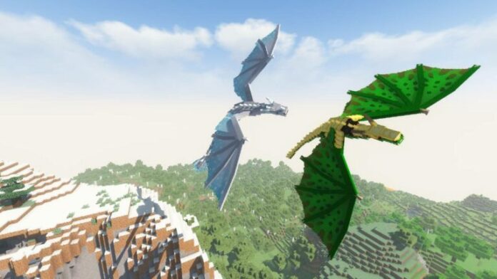 Flying Dragons in Minecraft