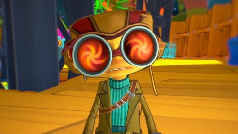 Raz looking Dazed in Psychonauts 2