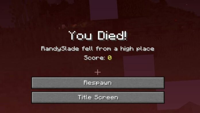 Comment supprimer l'écran de la mort dans Minecraft ?
