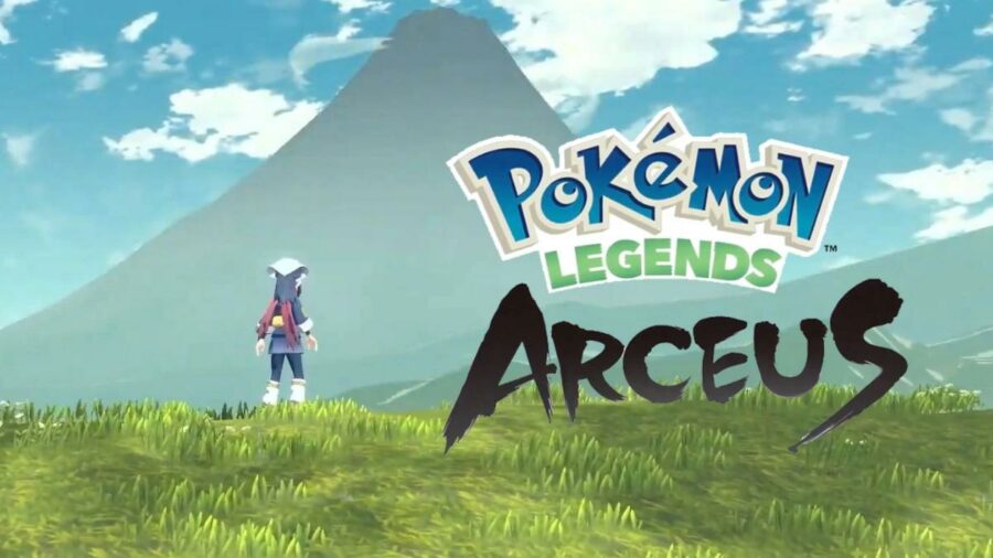 La page de titre de Pokemon Legends : Arceus