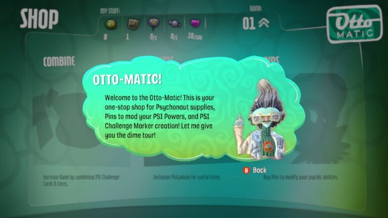 Psychonauts 2 : Comment utiliser l'Otto-Matic