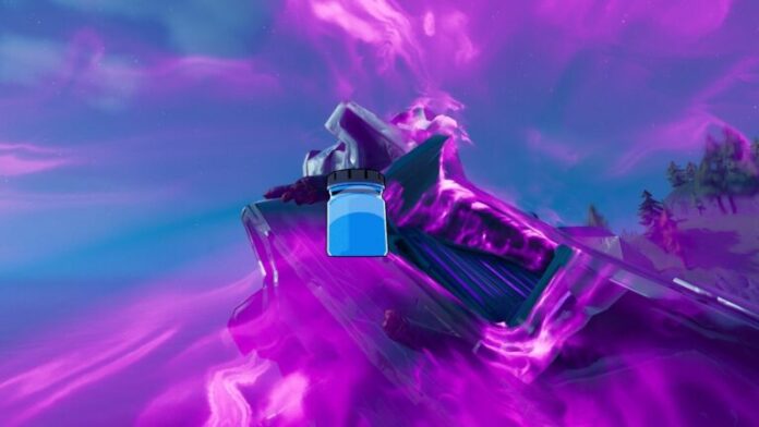 A Crystalline Blue Ink Bottle in Fortnite