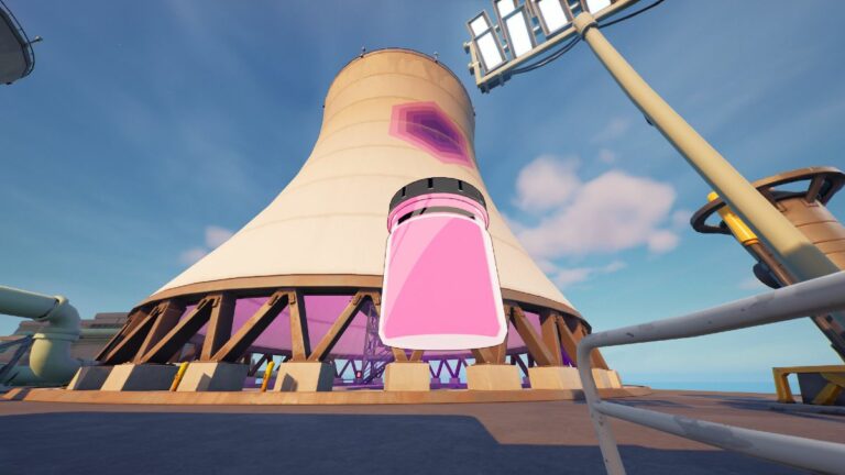 A Cuddly Pink Ink Bottle in Fortnite