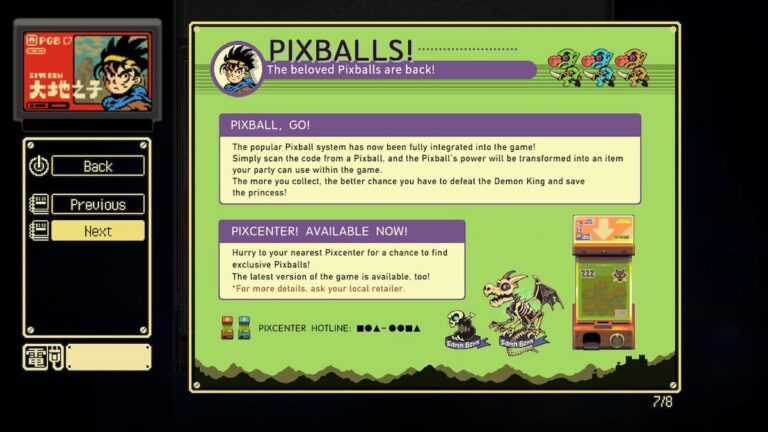 Tous les Pixballs dans Eastward