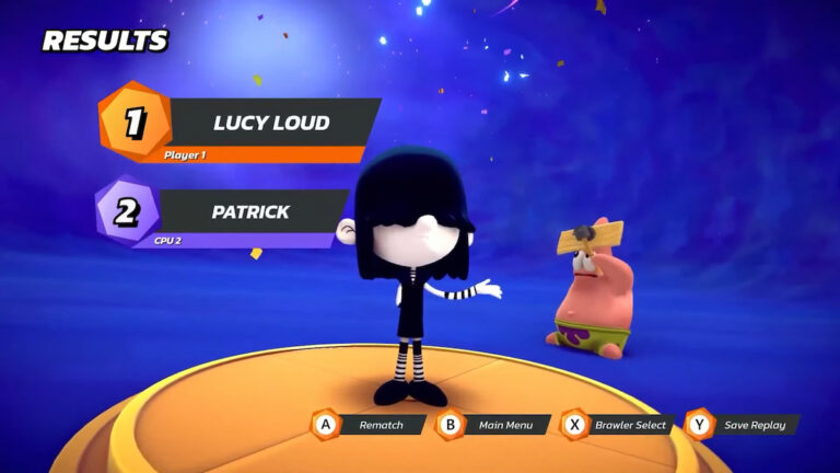 Nouveau gameplay montré de Nickelodeon All-Star Brawl Lucy Loud