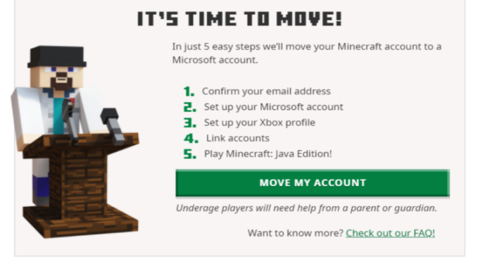 Comment migrer un compte Minecraft Java vers Microsoft

