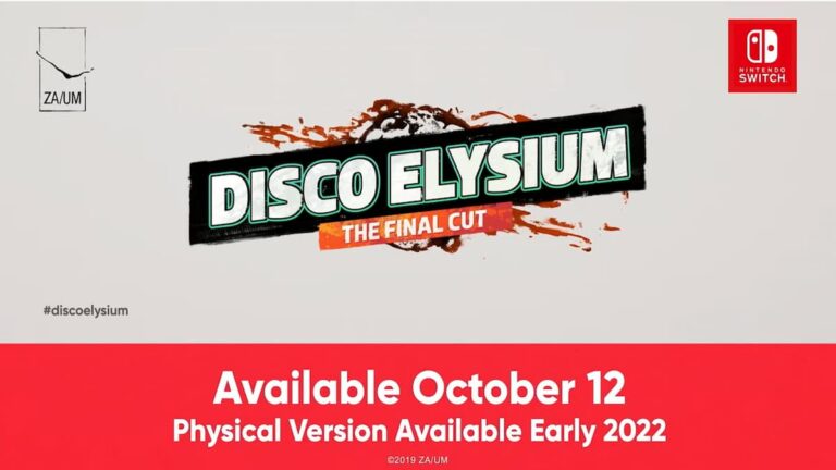 Quand Disco Elysium : Final Cut sort-il sur Nintendo Switch ?