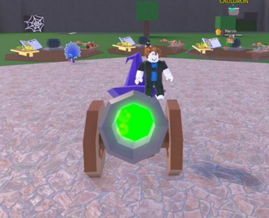 The wizard cannon in Roblox Wacky Wizards