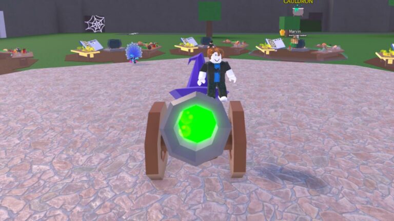 The wizard cannon in Roblox Wacky Wizards