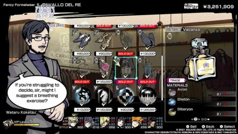 Où trouver toutes les épingles Axion, Dilaton et Dibaryon manquantes dans NEO: The World Ends With You