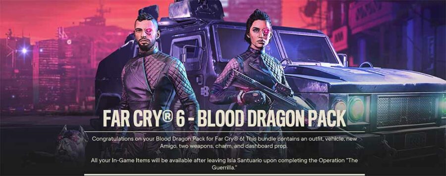 Far cry 6 Pack Dragon de Sang