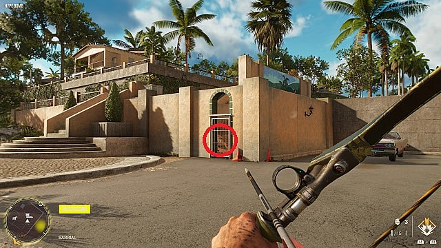 Capture d'écran de l'emplacement d'El Fenix ​​dans le jeu.
