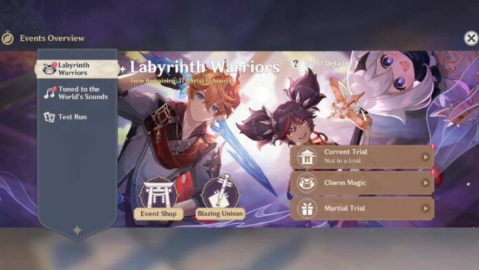 Guide de l'événement Genshin Impact Labyrinth Warriors
