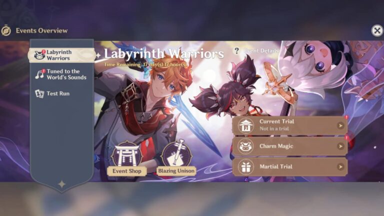 Guide de l'événement Genshin Impact Labyrinth Warriors