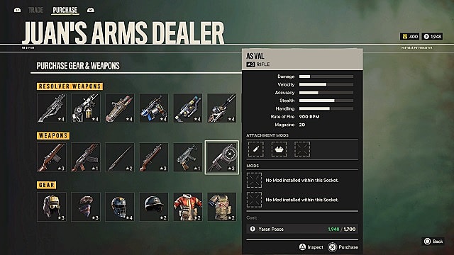 Far Cry 6 : Comment acheter plus d'armes
