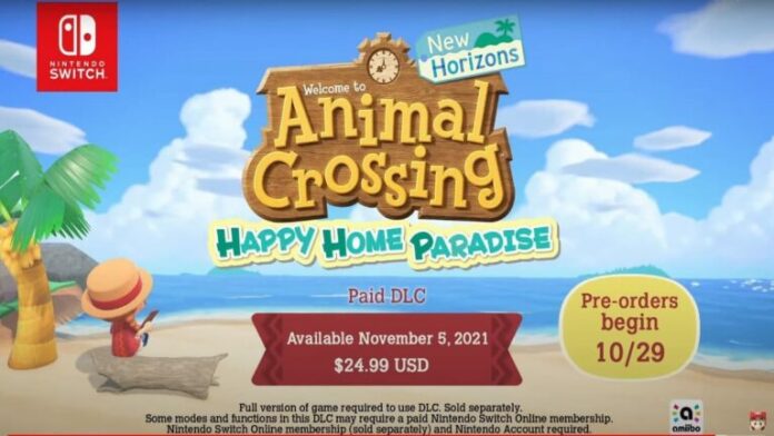 Nintendo partage ce qui arrive à Animal Crossing Happy Home Paradise Progress lorsque le pack d'extension NSO expire
